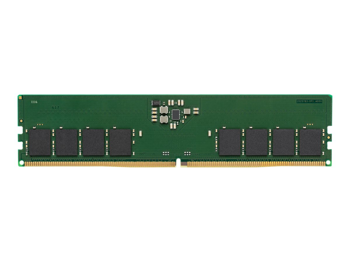 Kingston ValueRAM - DDR5 - kit - 32 Go: 2 x 16 Go - DIMM 288 broches - 4800 MHz / PC5-38400 - CL40 - 1.1 V - mémoire sans tampon - non ECC - KVR48U40BS8K2-32 - DDR5