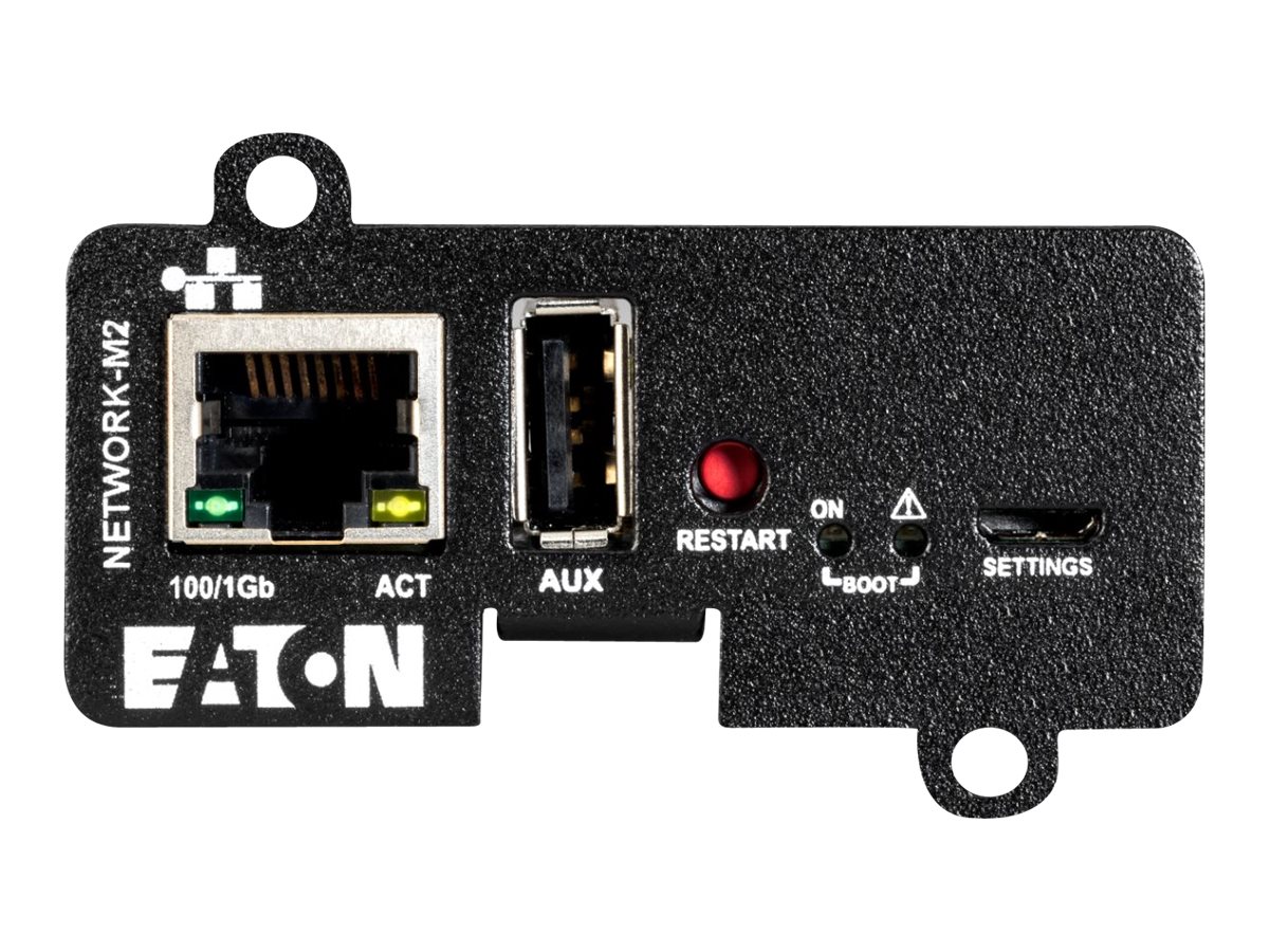 Eaton Network Card-M2 - Carte de supervision distante - Gigabit Ethernet x 1 - pour 5P 1500 RACKMOUNT - NETWORK-M2 - Cartes de contrôleur héritées