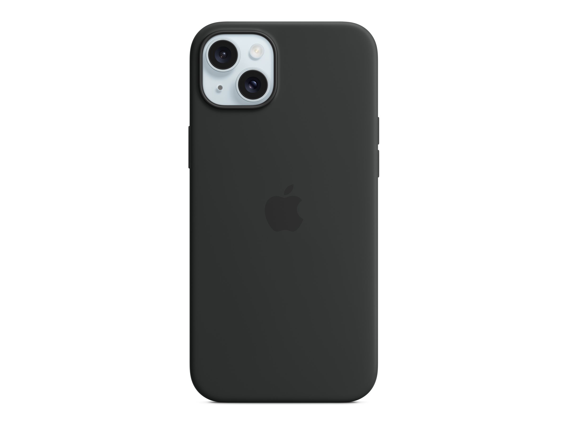 Apple - Coque de protection pour téléphone portable - compatibilité avec MagSafe - silicone - noir - pour iPhone 15 Plus - MT103ZM/A - Coques et étuis pour téléphone portable