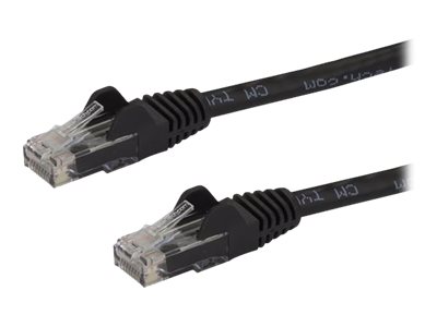 StarTech.com Câble réseau Cat6 Gigabit UTP sans crochet de 2m - Cordon Ethernet RJ45 anti-accroc - Câble patch Mâle / Mâle - Noir - Cordon de raccordement - RJ-45 (M) pour RJ-45 (M) - 2 m - UTP - CAT 6 - moulé, sans crochet - noir - N6PATC2MBK - Câbles à paire torsadée