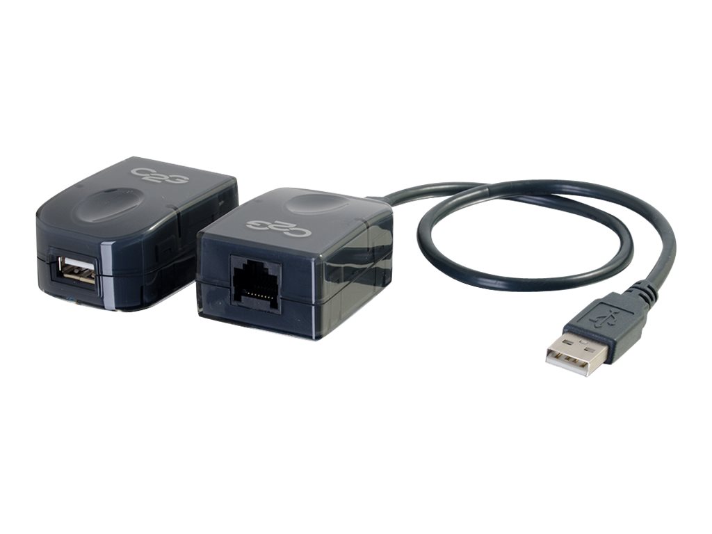 C2G USB 1.1 Over Cat5 Superbooster Extender Kit - Câble de rallonge USB - USB - plus de CAT 5 - jusqu'à 45.72 m - Conformité TAA - 29341 - Prolongateurs de signal