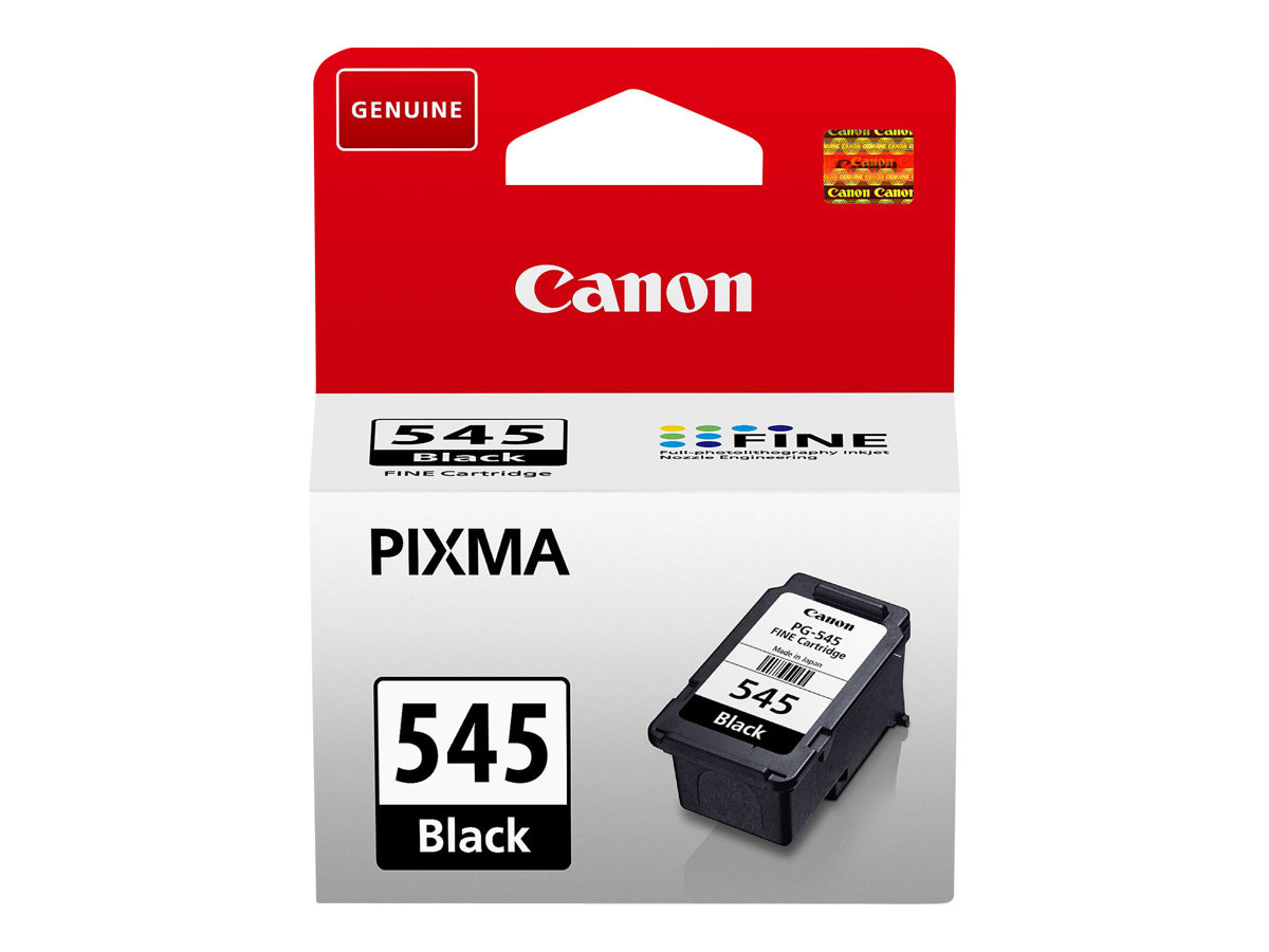 Canon PG-545 - 8 ml - noir - original - coque avec sécurité - cartouche d'encre - pour PIXMA TR4551, TR4650, TR4651, TS3350, TS3351, TS3352, TS3355, TS3450, TS3451, TS3452 - 8287B004 - Cartouches d'encre Canon