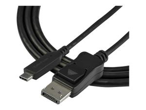 StarTech.com Cable adaptateur USB-C vers DisplayPort de 1 m - 8K a 30 Hz - HBR3 - Compatible Thunderbolt 3 - Adaptateur vidéo externe - USB-C - DisplayPort - noir - pour P/N: TB4CDOCK - CDP2DP141MB - Adaptateurs vidéo grand public