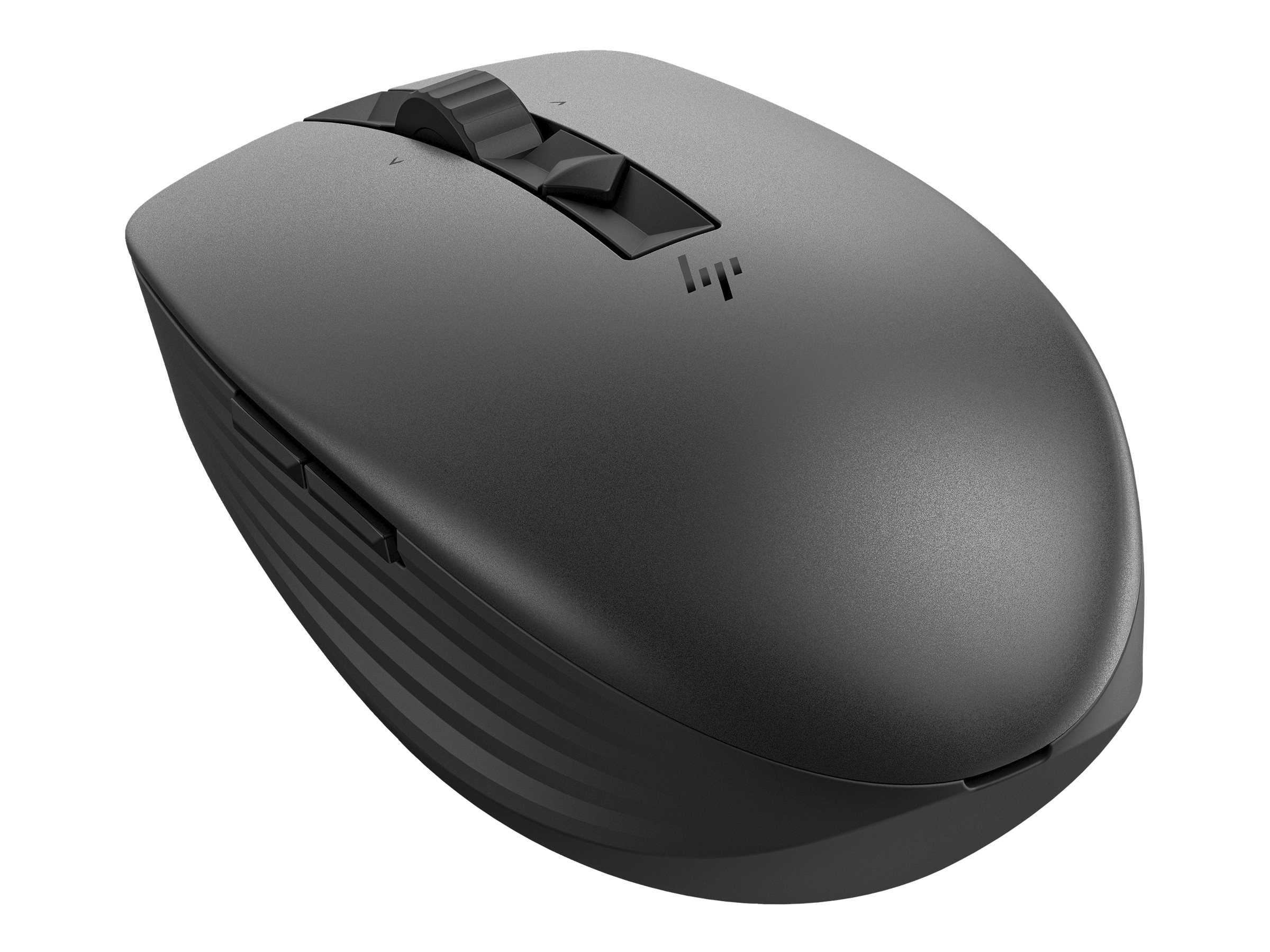 HP 715 - Souris - multi-appareils, rechargeable - 7 boutons - sans fil, filaire - Bluetooth 3.0, 2.4 GHz - récepteur sans fil USB - noir - 6E6F0AA#ABB - Souris