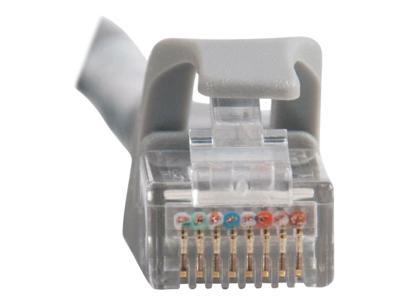 C2G Cat6 Booted Unshielded (UTP) Network Patch Cable - Cordon de raccordement - RJ-45 (M) pour RJ-45 (M) - 1 m - UTP - CAT 6 - moulé, sans crochet, bloqué - gris - 83366 - Câbles de raccordement