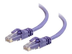 C2G Cat6 Booted Unshielded (UTP) Network Patch Cable - Cordon de raccordement - RJ-45 (M) pour RJ-45 (M) - 7 m - UTP - CAT 6 - moulé, sans crochet, bloqué - violet - 83636 - Câbles à paire torsadée