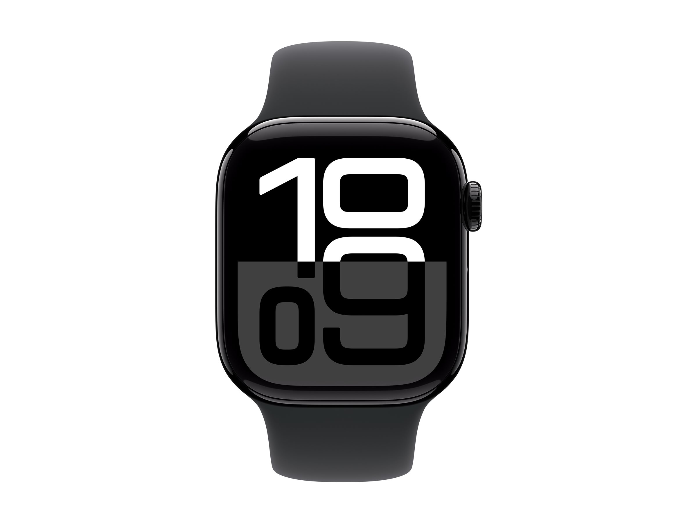 Apple Watch Series 10 (GPS + Cellular) - 42 mm - aluminium noir jais - montre intelligente avec bande sport - fluoroélastomère - noir - taille du bracelet : M/L - 64 Go - LTE, Wi-Fi 4, UWB, Bluetooth - 4G - 29.3 g - MWX73QF/A - Montres intelligentes