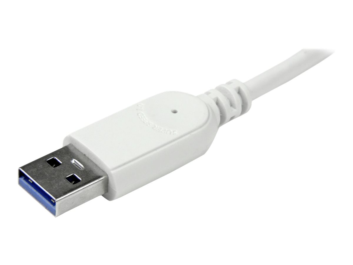 StarTech.com Hub USB 3.0 compact à 4 ports avec câble intégré - Concentrateur USB 3.0 avec boîtier en aluminium - Argent - Concentrateur (hub) - 4 x SuperSpeed USB 3.0 - ST43004UA - Concentrateurs USB