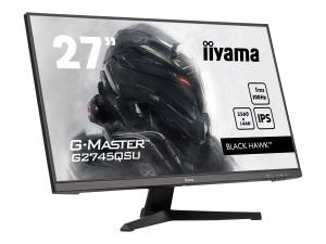 iiyama G-MASTER Black Hawk G2745QSU-B2 - Écran LED - jeux - 27" - 2560 x 1440 WQHD @ 100 Hz - IPS - 300 cd/m² - 1300:1 - 1 ms - HDMI, DisplayPort - haut-parleurs - noir, mat - G2745QSU-B2 - Écrans d'ordinateur