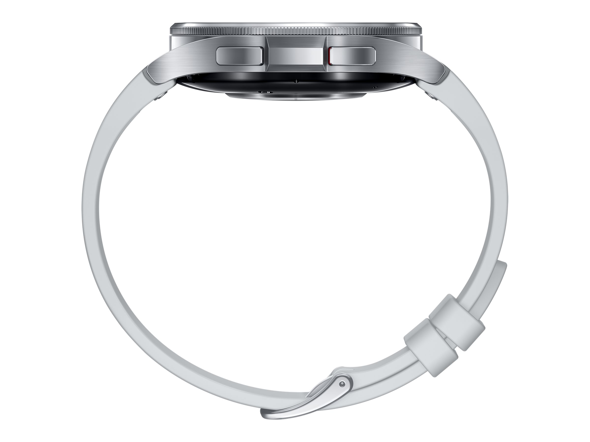 Samsung Galaxy Watch6 Classic - 47 mm - montre intelligente avec bande - cuir écologique hybride - argent - taille du bracelet : M/L - affichage 1.5" - 16 Go - NFC, Wi-Fi, Bluetooth - 59 g - argent - SM-R960NZSAXEF - Montres intelligentes