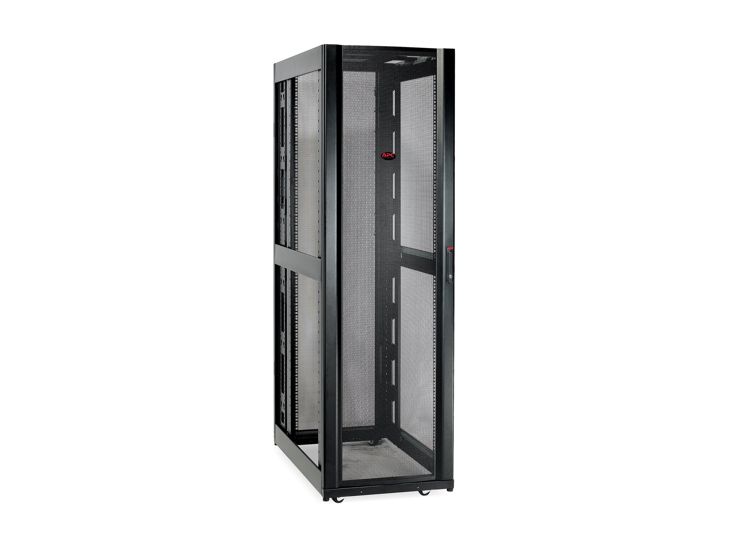 APC NetShelter SX - Rack - noir - 48U - 19" - pour P/N: SUA1000RM2U, SUA1000RM2U-TU, SUA1000RMI2U, SUA2200RMXLI3U, SUA5000RMI5U - AR3107 - Accessoires pour serveur