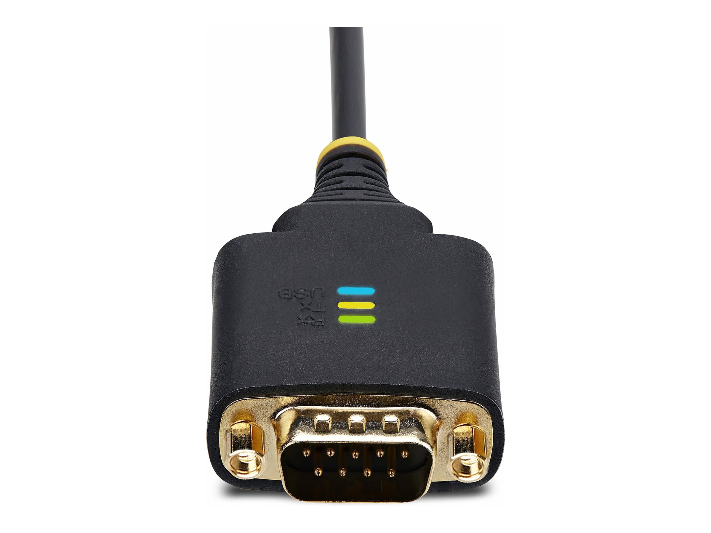 StarTech.com 2ft (60cm) 2-Port USB to Serial Adapter Cable, Interchangeable DB9 Screws/Nuts, COM Retention, USB-A to DB9 RS232, FTDI, Level-4 ESD Protection, Windows/macOS/ChromeOS/Linux - Rugged TPE Construction (2P1FFC-USB-SERIAL) - Câble USB / série - USB (M) pour DB-9 (M) - 60 cm - noir - 2P1FFC-USB-SERIAL - Câbles USB