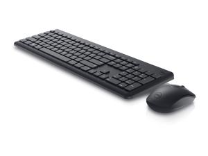 Dell KM3322W - Ensemble clavier et souris - sans fil - 2.4 GHz - AZERTY - Français - noir - avec 3 years NBD Advance Exchange - KM3322W-R-FRC - Claviers