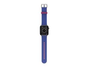 OtterBox - Sacoche pour montre intelligente - antimicrobien - acier inoxydable, silicone infusé d'argent - blueberry tarte - pour Apple Watch SE, Series 3, Series 4, Series 5, Series 6, Series 7 - 77-90245 - Sacs multi-usages