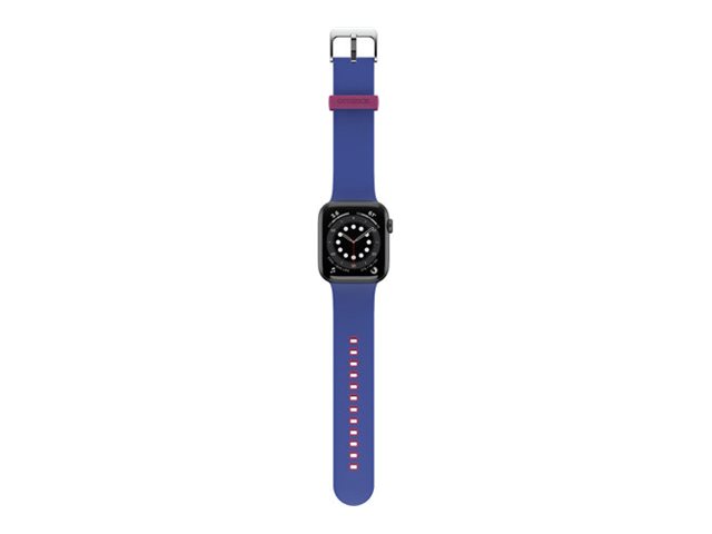 OtterBox - Sacoche pour montre intelligente - antimicrobien - acier inoxydable, silicone infusé d'argent - blueberry tarte - pour Apple Watch SE, Series 3, Series 4, Series 5, Series 6, Series 7 - 77-90245 - Sacs multi-usages