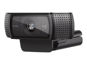 Caméra Web Logitech HD Pro C920 - Webcam - couleur - 1920 x 1080 - audio - USB 2.0 - H.264 - 960-001055 - Webcams