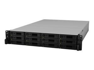 Synology RackStation RS3618XS - Serveur NAS - 12 Baies - rack-montable - SATA 6Gb/s - RAID RAID 0, 1, 5, 6, 10, JBOD, RAID F1 - RAM 8 Go - Gigabit Ethernet - iSCSI support - 2U - RS3618XS - NAS