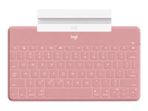 Logitech Keys-To-Go - Clavier - Bluetooth - QWERTY - International US - rosé - 920-010176 - Claviers