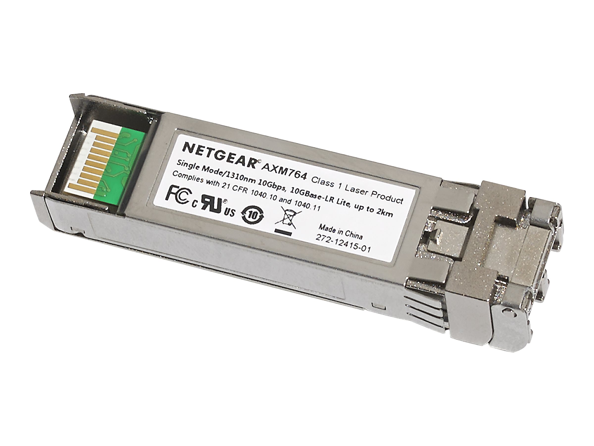 NETGEAR ProSafe AXM764 - Module transmetteur SFP+ - 10GbE - 10GBase-LRL - mode unique LC - jusqu'à 2 km - 1310 nm - pour NETGEAR M4300-28G-PoE+ - AXM764-10000S - Transmetteurs optiques