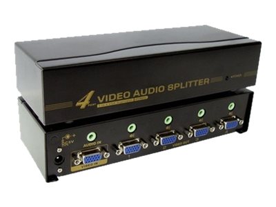 Neklan - Répartiteur vidéo/audio - 4 x VGA / audio - de bureau - 9030619 - Commutateurs KVM
