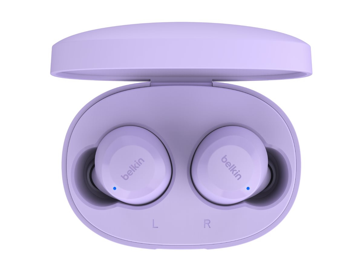 Belkin SoundForm Bolt - Écouteurs sans fil avec micro - intra-auriculaire - Bluetooth - mauve - AUC009BTLV - Écouteurs