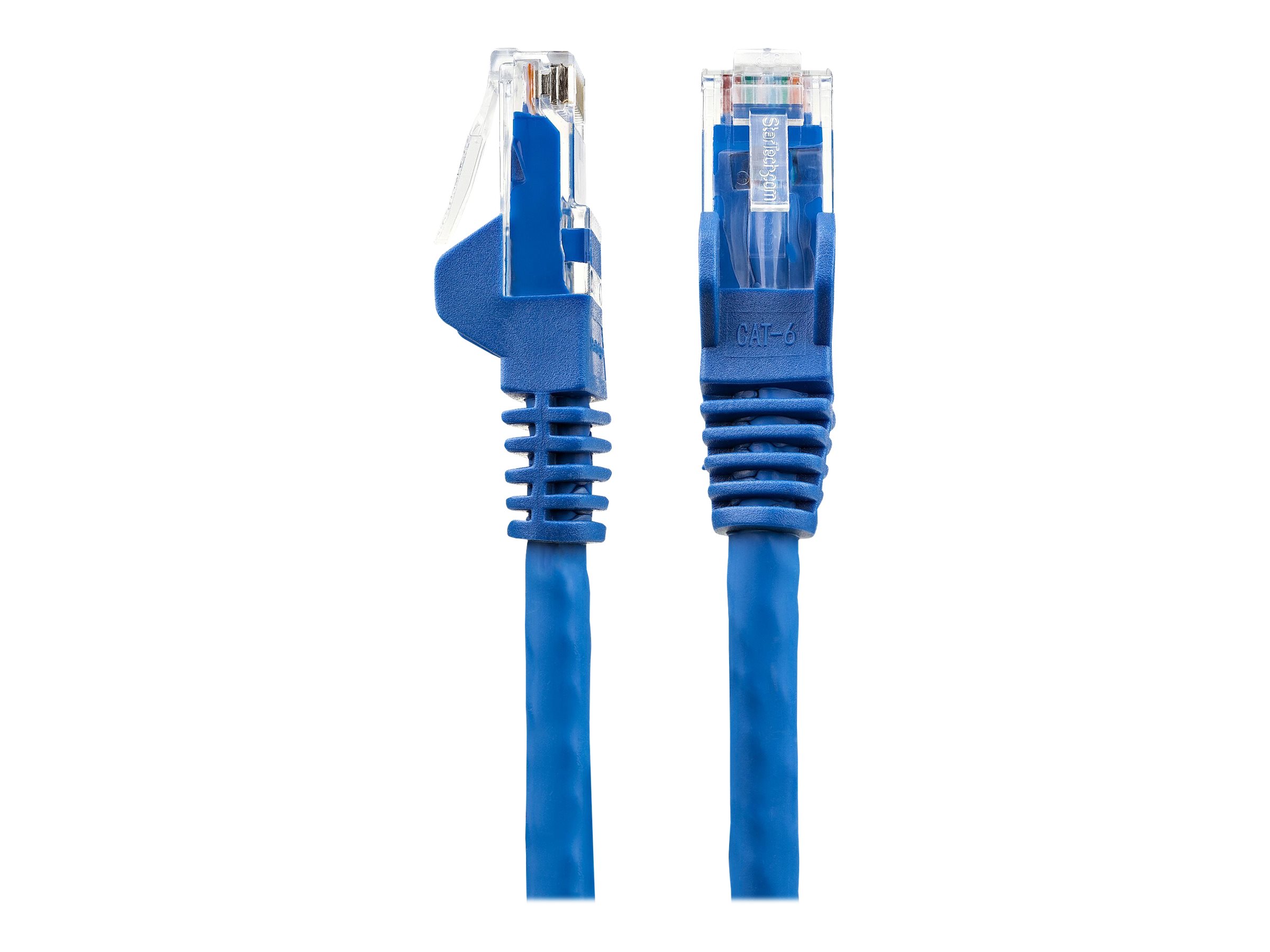 StarTech.com Câble Ethernet CAT6 15m - LSZH (Low Smoke Zero Halogen) - Cordon RJ45 UTP Anti-accrochage 10 GbE LAN - Câble Réseau Internet 650MHz 100W PoE - Bleu - Snagless - 24AWG (N6LPATCH15MBL) - Cordon de raccordement - RJ-45 (M) pour RJ-45 (M) - 15 m - 6 mm - UTP - CAT 6 - sans crochet - bleu - N6LPATCH15MBL - Câbles à paire torsadée