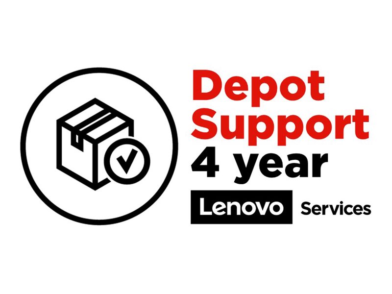 Lenovo Depot - Contrat de maintenance prolongé - pièces et main d'oeuvre - 1 année (4ème année) - enlèvement et retour - pour ThinkCentre M32; M53; M600; M700; M720q; M73; M73e; M83; V530-15ICB - 5WS0D81159 - Options de service informatique