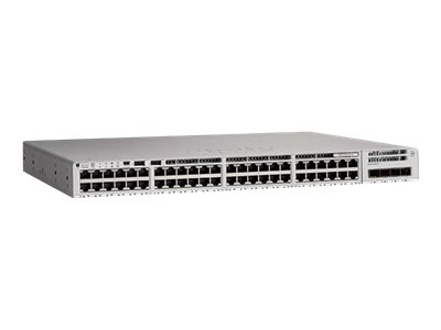 Cisco Catalyst 9200L - Network Essentials - commutateur - C3 - Géré - 8 x 100/1000/2.5G/5G/10GBase-T + 40 x 10/100/1000 (PoE+) + 2 x 25 Gigabit Ethernet - Montable sur rack - PoE+ (740 W) - C9200L-48PXG-2Y-E - Concentrateurs et commutateurs gigabit