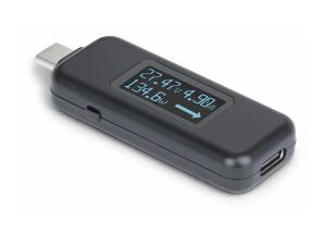 StarTech.com USB-C Power Tester, Bi-Directional Digital Voltage/Current - Testeur de puissance USB-C - multimètre numérique, bidirectionnel - noir - USBC-PWRTESTER - Accessoires pour ordinateur de bureau