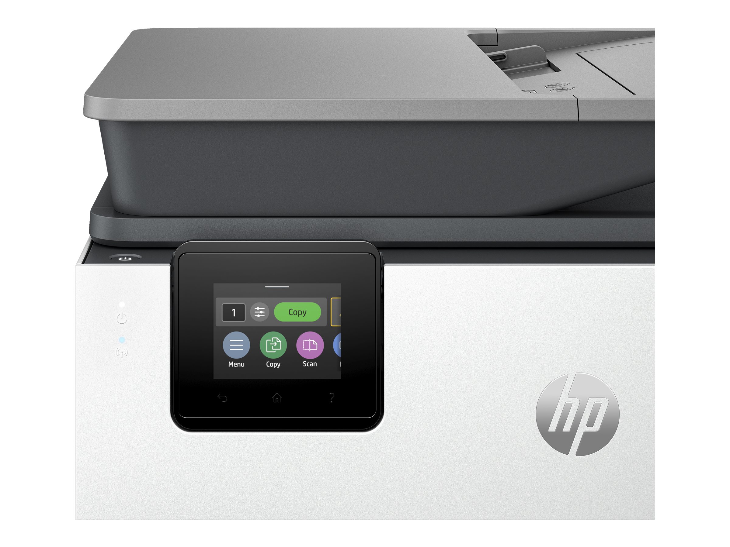 HP Officejet Pro 9122e All-in-One - Imprimante multifonctions - couleur - jet d'encre - Legal (216 x 356 mm) (original) - A4/Legal (support) - jusqu'à 21 ppm (copie) - jusqu'à 22 ppm (impression) - 250 feuilles - 33.6 Kbits/s - Wi-Fi(ac), LAN, USB 2.0, hôte USB 2.0, Bluetooth - ciment - 403X7B#629 - Imprimantes multifonctions