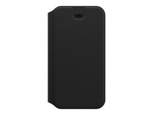 OtterBox Strada Series Via - Étui à rabat pour téléphone portable - polyuréthane, polycarbonate - noir - pour Apple iPhone 12, 12 Pro - 77-65433 - Coques et étuis pour téléphone portable