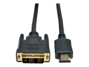 Eaton Tripp Lite Series HDMI to DVI Adapter Cable (HDMI to DVI-D M/M), 6 ft. (1.8 m) - Câble adaptateur - DVI-D mâle pour HDMI mâle - 1.8 m - double blindage - noir - P566-006 - Accessoires pour téléviseurs