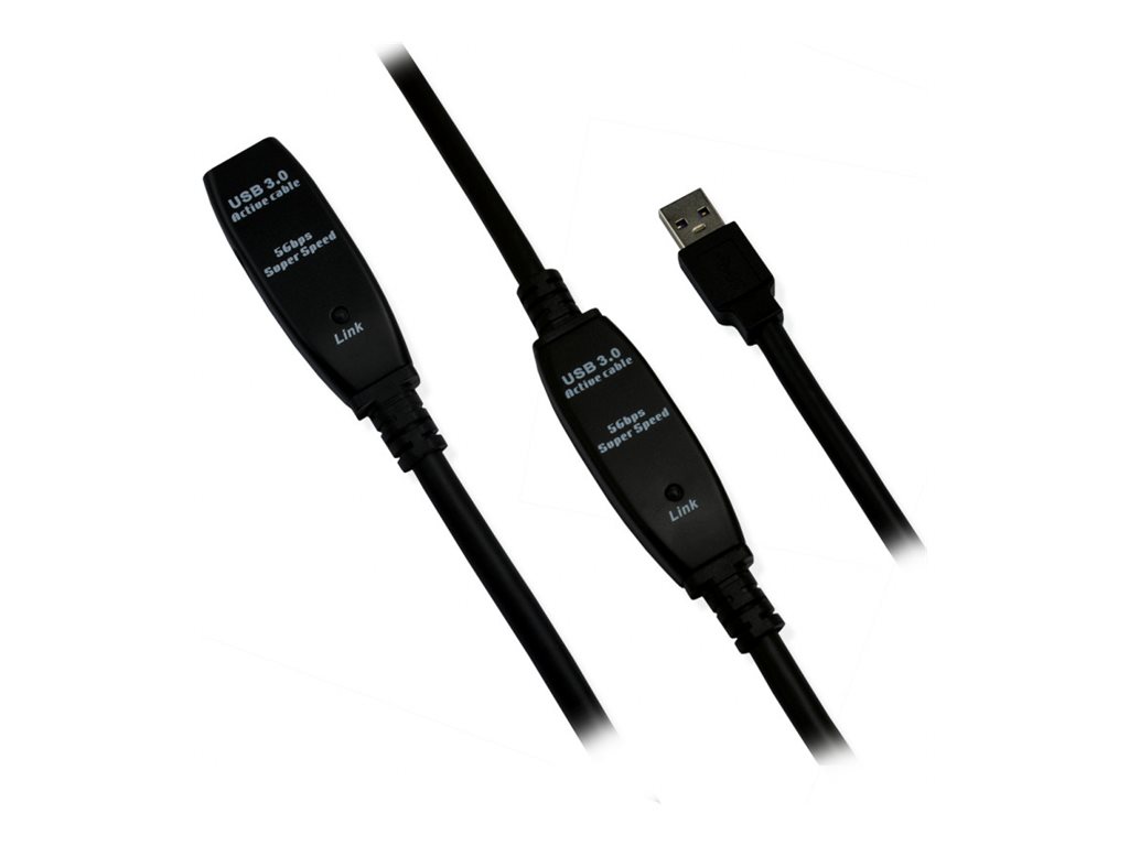 MCL - Rallonge de câble USB - USB type A (M) pour USB type A (F) - USB 3.0 - 10 m - actif - MC923AMF/A-10M - Câbles USB