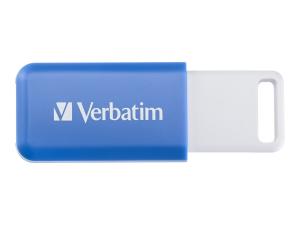 Verbatim DataBar - Clé USB - 64 Go - USB 2.0 - bleu - 49455 - Lecteurs flash