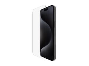 Belkin - Protection d'écran pour téléphone portable - verre trempé, traité - verre - pour Apple iPhone 15 Pro Max - OVA138ZZ - Accessoires pour téléphone portable