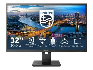 Philips B Line 325B1L - Écran LED - 32" (31.5" visualisable) - 2560 x 1440 QHD @ 75 Hz - IPS - 250 cd/m² - 1200:1 - 4 ms - 2xHDMI, DisplayPort - haut-parleurs - texture noire - 325B1L/00 - Écrans d'ordinateur