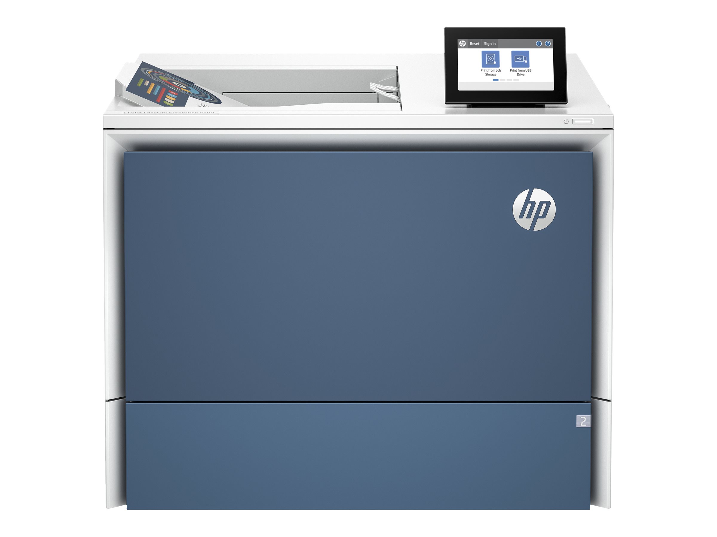 HP Color LaserJet Enterprise 6700dn - Imprimante - couleur - Recto-verso - laser - A4/Legal - 1200 x 1200 ppp - jusqu'à 52 ppm (mono)/jusqu'à 52 ppm (couleur) - capacité : 650 feuilles - Gigabit LAN, USB 3.0, hôte USB 2.0, hôte USB 3.0 - 6QN33A#B19 - Imprimantes laser couleur