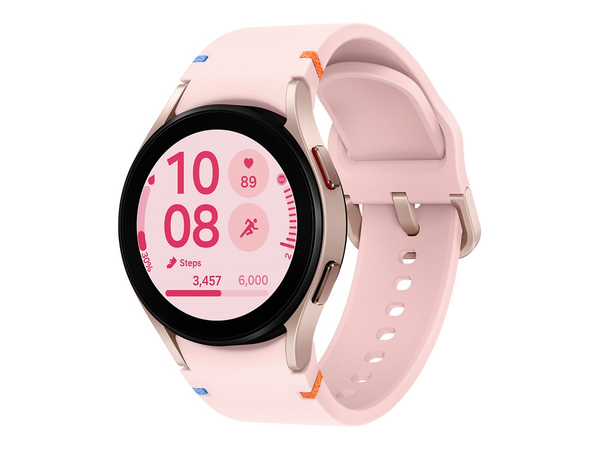 Samsung Galaxy Watch FE - 40 mm - montre intelligente avec bande sport - affichage 1.2" - 16 Go - Bluetooth, Wi-Fi, NFC - 26.6 g - rose doré - SM-R861NIDAXEF - Montres intelligentes