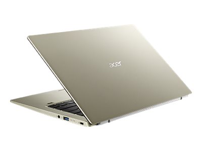 Acer Swift 1 SF114-33-P2UC - Intel Pentium Silver - N5030 / jusqu'à 3.1 GHz - Windows 10 Home 64 bits en mode S - UHD Graphics 605 - 4 Go RAM - 64 Go eMMC - 14" IPS 1920 x 1080 (Full HD) - Wi-Fi 6 - or safari - clavier : Français - NX.HYMEF.004 - Ordinateurs portables