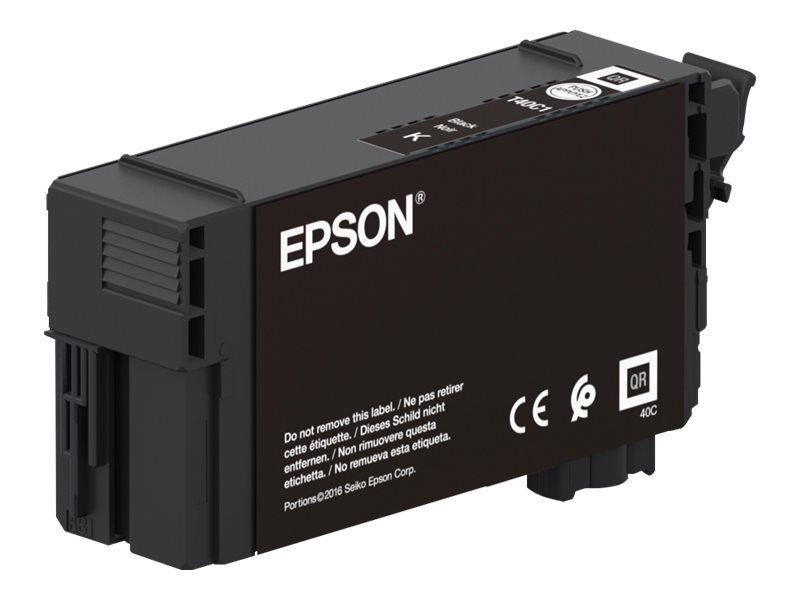 Epson T40C140 - 50 ml - noir - original - cartouche d'encre - pour SureColor SC-T2100, SC-T3100, SC-T3100M, SC-T3100N, SC-T5100, SC-T5100M, SC-T5100N - C13T40C140 - Cartouches d'imprimante