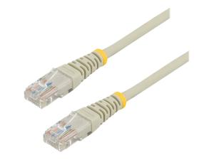 StarTech.com Câble réseau Cat5e UTP sans crochet - 10 m Gris - Cordon Ethernet RJ45 anti-accroc - Câble patch - Cordon de raccordement - RJ-45 (M) pour RJ-45 (M) - 10 m - UTP - CAT 5e - sans crochet, bloqué - gris - 45PAT10MGR - Câbles à paire torsadée