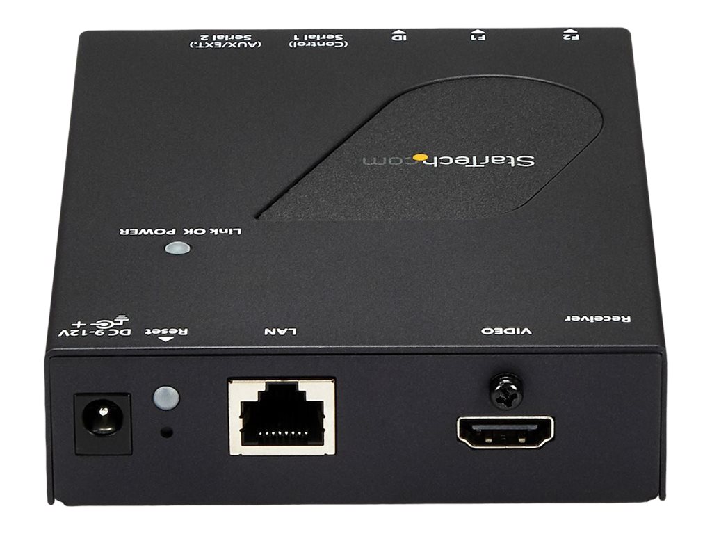 StarTech.com Récepteur HDMI sur IP Gigabit Ethernet - 1080p - Kit Extender HDMI Cat 6 - Prolongateur audio/vidéo - récepteur - 1GbE, HDMI - jusqu'à 100 m - pour P/N: ST12MHDLAN, SVA12M2NEUA, SVA12M5NA, VIDWALLMNT - ST12MHDLANRX - Prolongateurs de signal