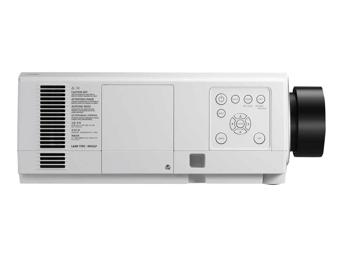 NEC PA853W - Projecteur 3LCD - 3D - 8500 ANSI lumens - WXGA (1280 x 800) - 16:10 - 720p - aucune lentille - LAN - 60004119 - Projecteurs LCD