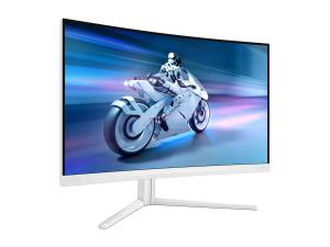 Philips Evnia 5000 27M2C5501 - Écran LED - jeux - incurvé - 27" - 2560 x 1440 QHD @ 180 Hz - Fast VA - 5000:1 - HDR10 - 0.5 ms - 2xHDMI, DisplayPort - blanc - 27M2C5501/00 - Écrans d'ordinateur