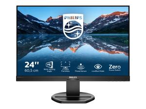 Philips B Line 240B9 - Écran LED - 24.1" (24" visualisable) - 1920 x 1200 WUXGA @ 75 Hz - IPS - 300 cd/m² - 1000:1 - 4 ms - HDMI, DVI-D, VGA, DisplayPort - haut-parleurs - texture noire - 240B9/00 - Écrans d'ordinateur