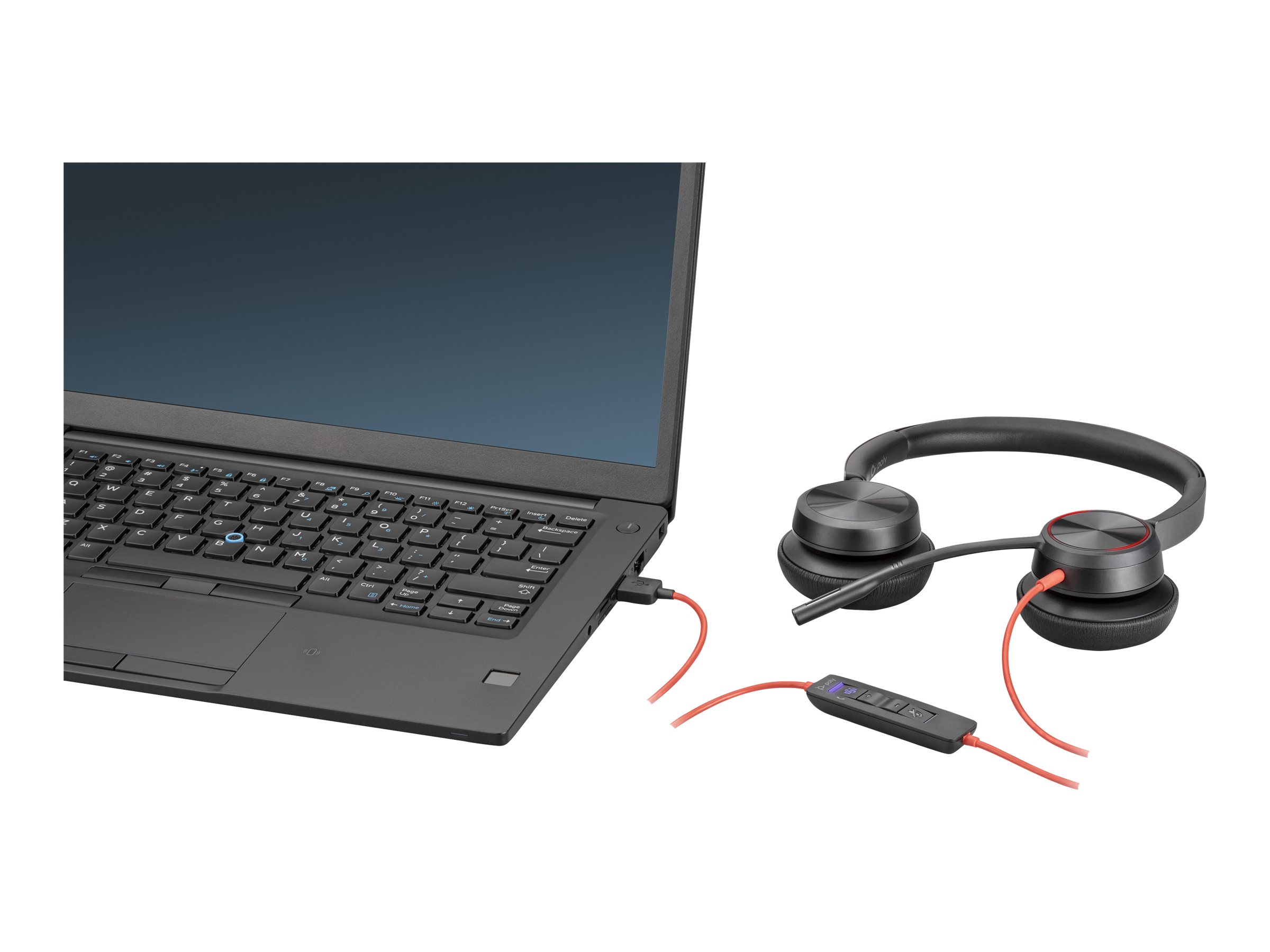 Poly Blackwire 8225-M - Blackwire 8200 series - micro-casque - sur-oreille - filaire - USB-A - noir - Certifié pour Microsoft Teams - 772K3AA - Écouteurs