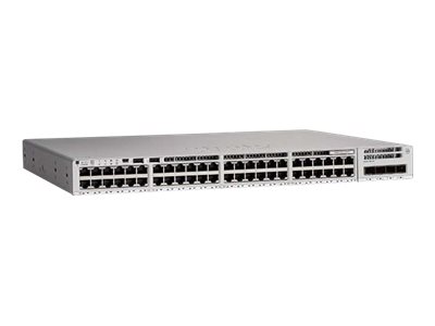 Cisco Catalyst 9200L - Network Essentials - commutateur - C3 - 48 x 10/100/1000 (PoE+) + 4 x Gigabit SFP (liaison montante) - Montable sur rack - PoE+ (1440 W) - C9200L-48P-4G-E - Concentrateurs et commutateurs gigabit