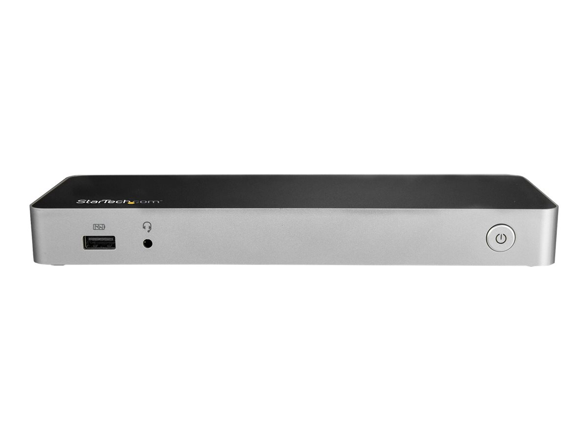 StarTech.com Dock USB-C pour PC portable - 2x 4K, PD 60W et lecteur SD - Station d'accueil - USB-C - HDMI, DP - 1GbE - 60 Watt - DK30CHDPPDUE - Stations d'accueil pour ordinateur portable