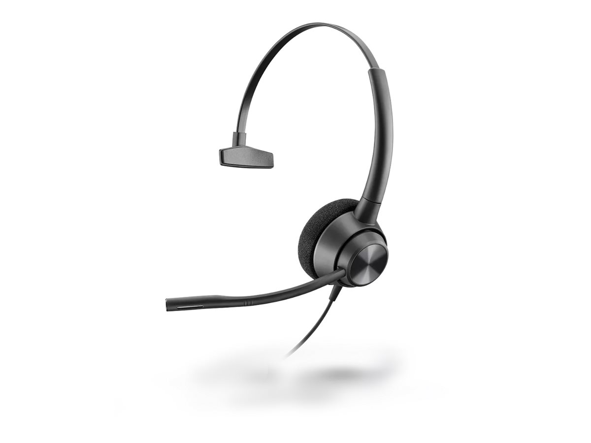 Poly EncorePro 320 - EncorePro 300 series - micro-casque - sur-oreille - filaire - Quick Disconnect - noir - Conformité TAA - Certifié pour Skype for Business - 77T26AA - Écouteurs