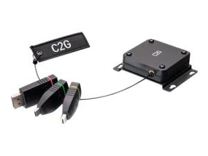 C2G 4K HDMI Retractable Universal Adapter Mount with Color Coded Connectors - Kit d'adaptateur vidéo - noir - support 4K - 29879 - Accessoires pour téléviseurs